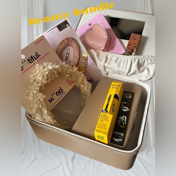 None Other - Beauty Bundle with Hair Accessories and Makeup